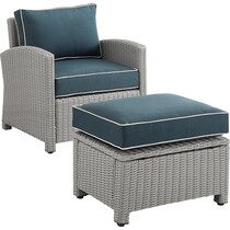 destin navy gray outdoor chair set   