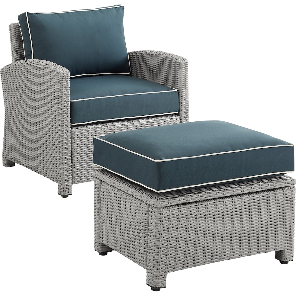 destin navy gray outdoor chair set   