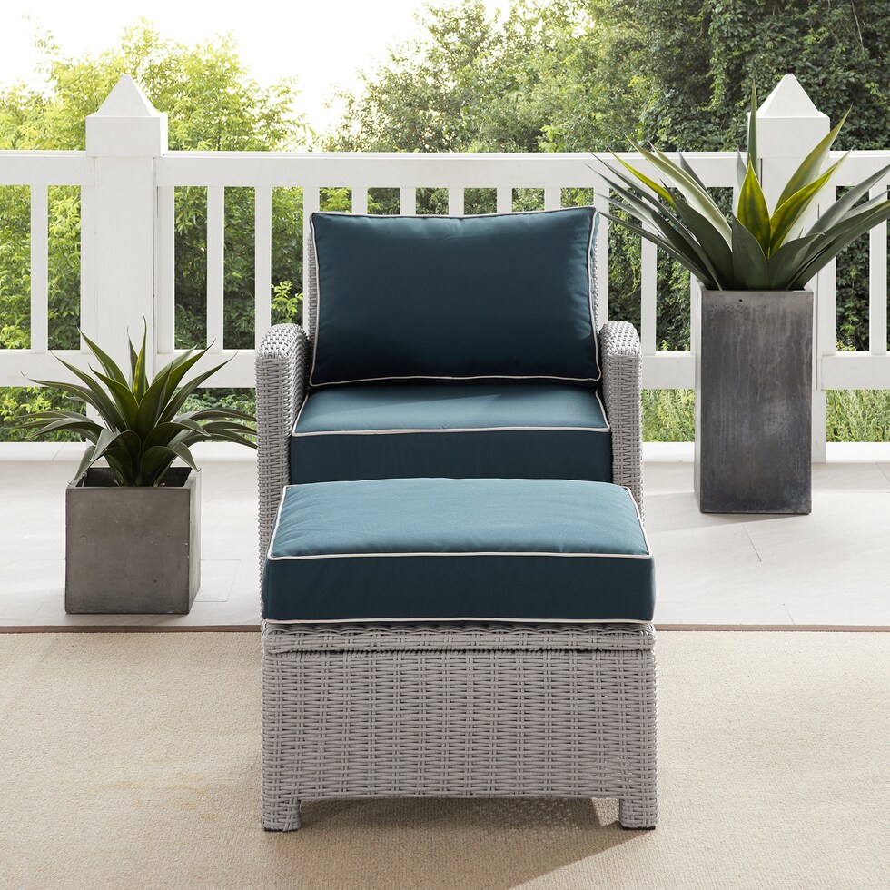 destin navy gray outdoor chair set   
