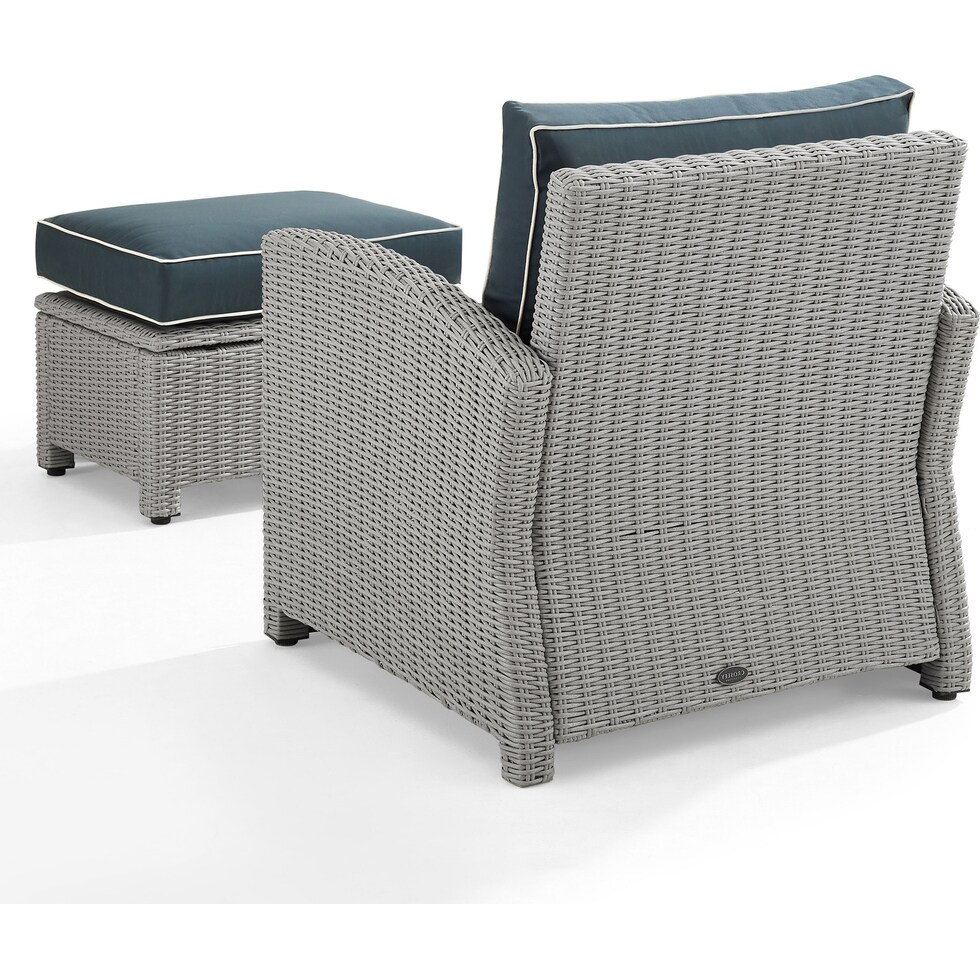 destin navy gray outdoor chair set   