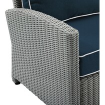 destin navy gray outdoor chair set   