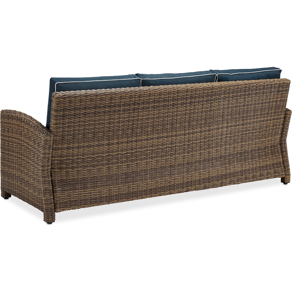 destin navy outdoor sofa   