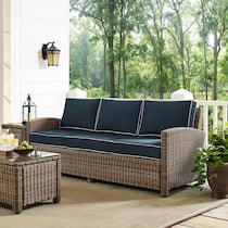 destin navy outdoor sofa   