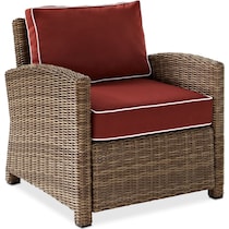 destin red outdoor loveseat set   