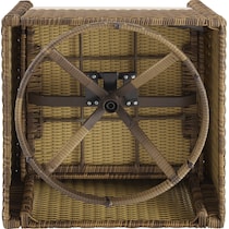 destin sangria brown outdoor swivel rocker set   