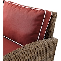 destin sangria brown outdoor swivel rocker set   
