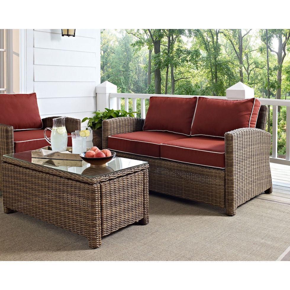 destin sangria outdoor loveseat   