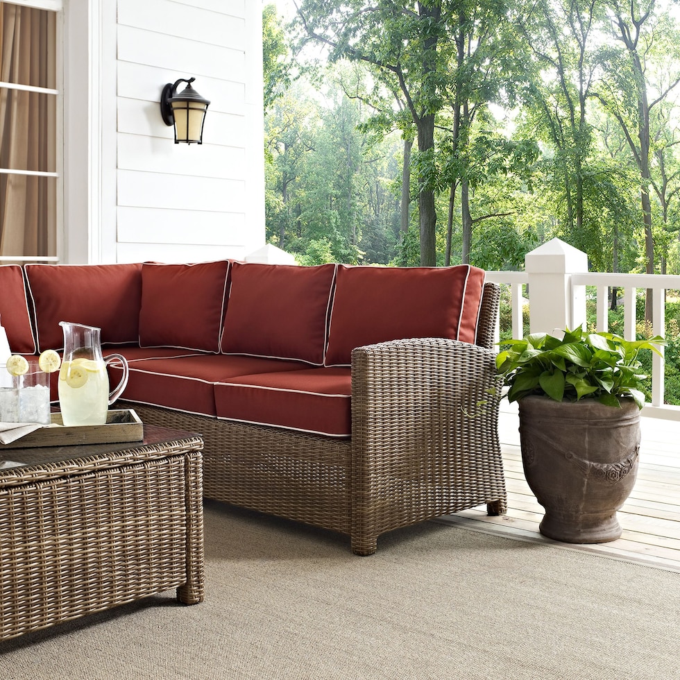 destin sangria outdoor sectional set   