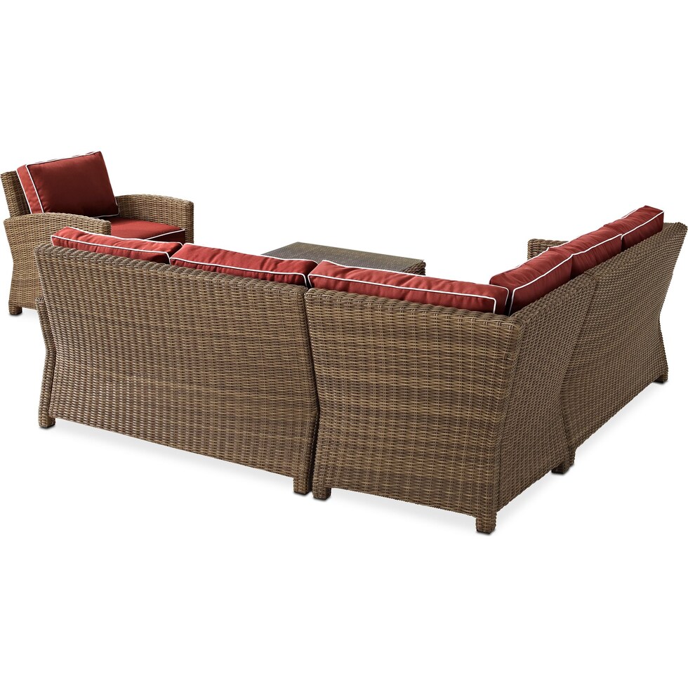 destin sangria outdoor sectional set   