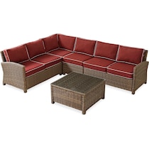 destin sangria outdoor sectional set   