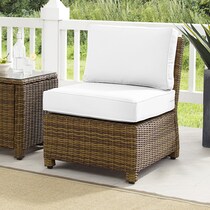 destin white and brown outdoor chair   