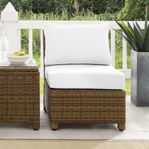 destin white and brown outdoor chair   