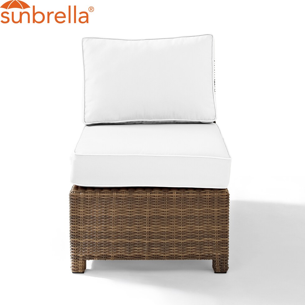 destin white and brown outdoor chair   