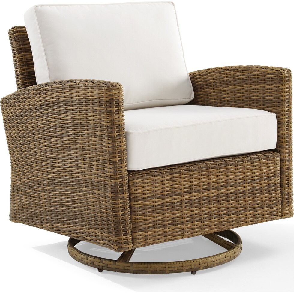destin white and brown outdoor chair   