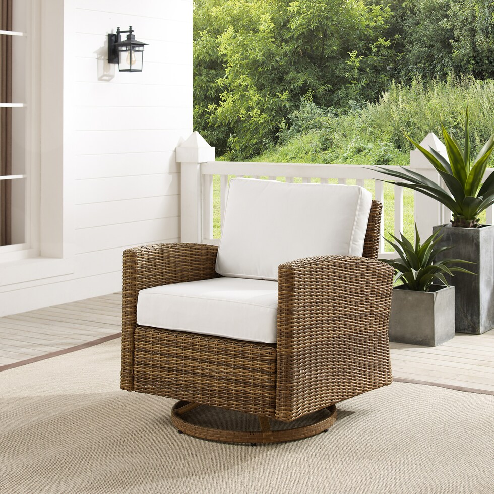 destin white and brown outdoor chair   