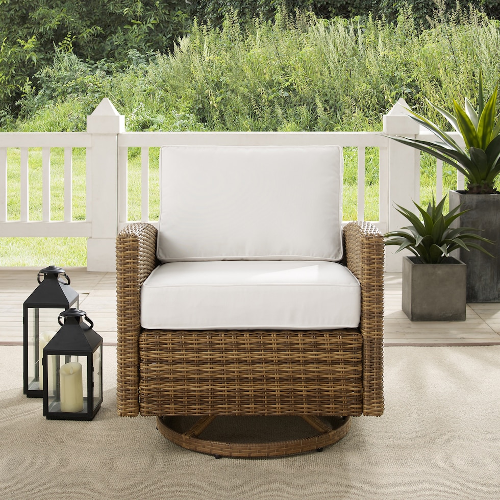 destin white and brown outdoor chair   