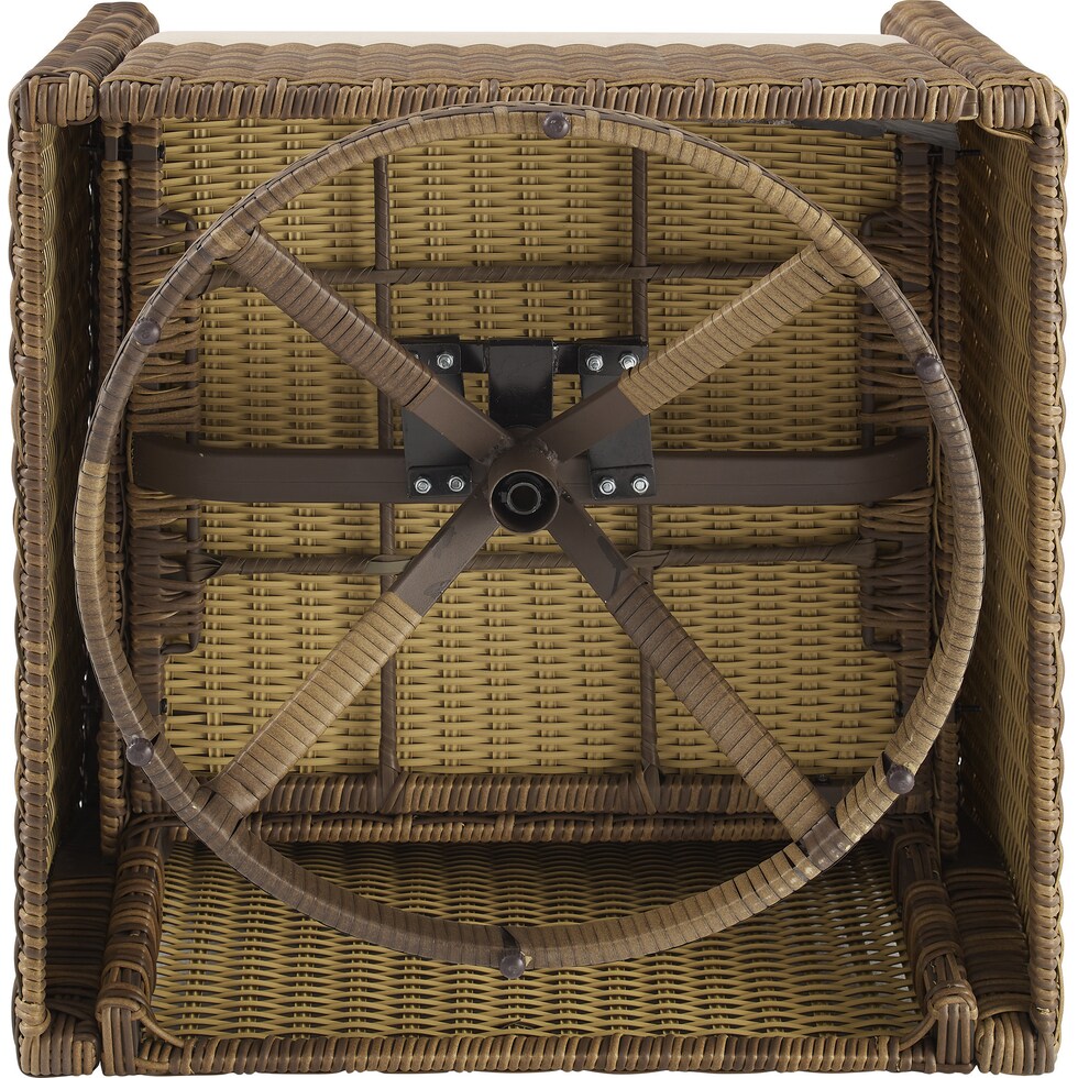 destin white and brown outdoor chair   