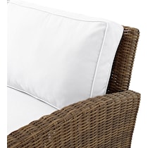 destin white and brown outdoor sectional set   