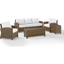 destin white and brown outdoor sofa set   