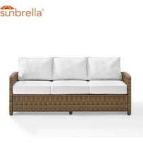 destin white and brown outdoor sofa   