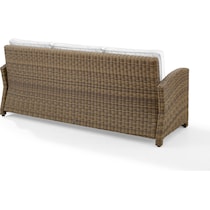 destin white and brown outdoor sofa   