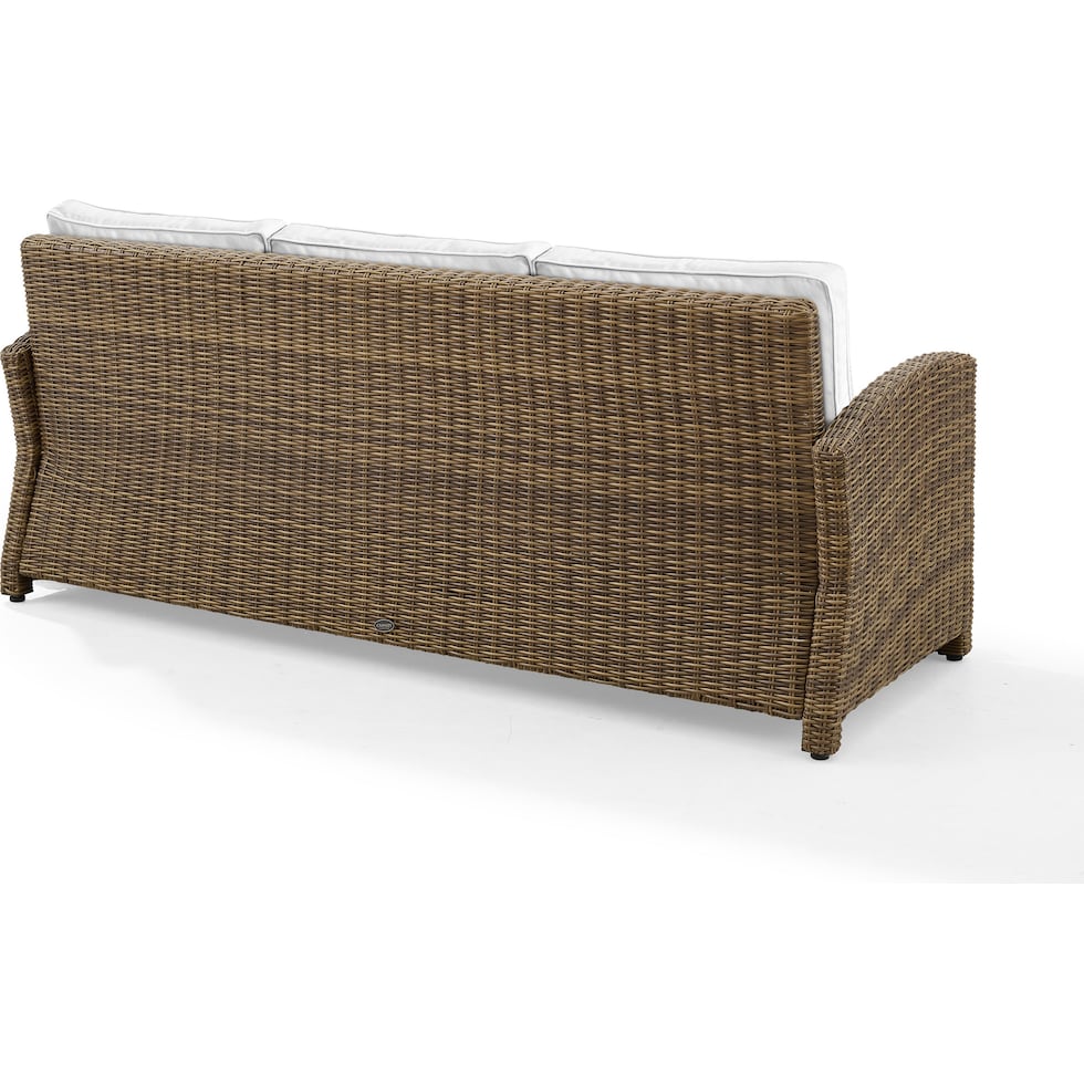 destin white and brown outdoor sofa   