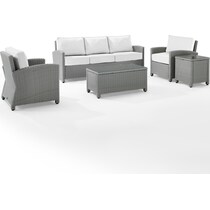 destin white and gray outdoor sofa set   