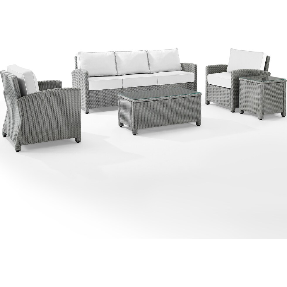 destin white and gray outdoor sofa set   
