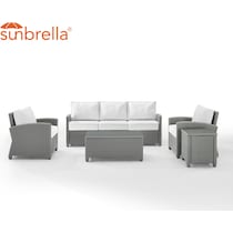 destin white and gray outdoor sofa set   