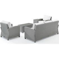 destin white and gray outdoor sofa set   