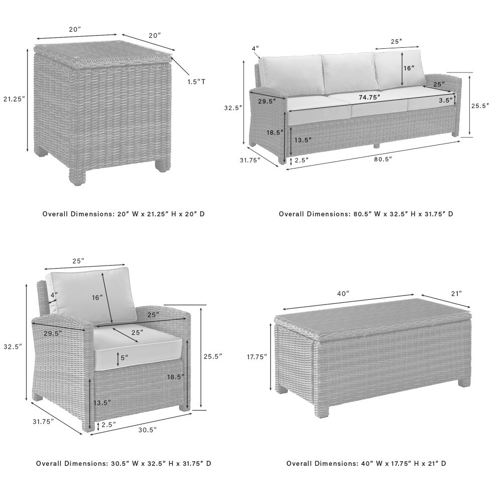 destin white and gray outdoor sofa set   