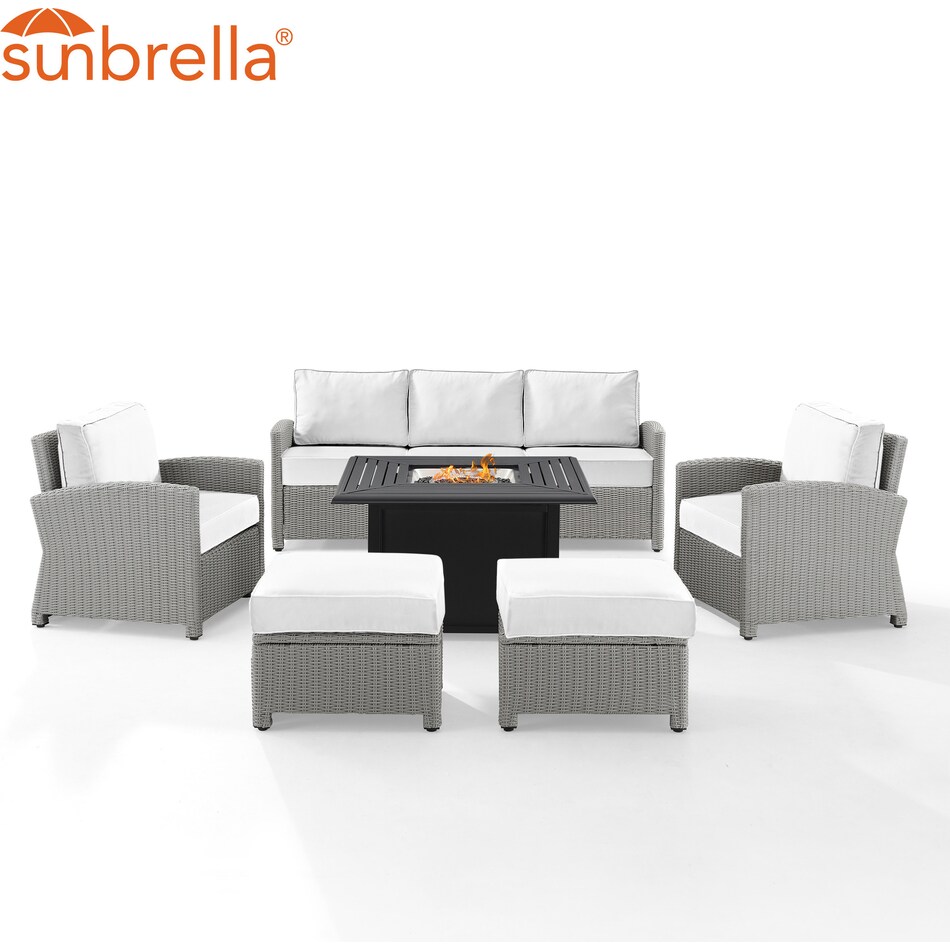 destin white and gray outdoor sofa set   