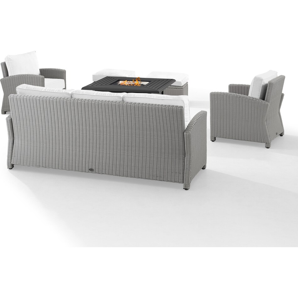 destin white and gray outdoor sofa set   