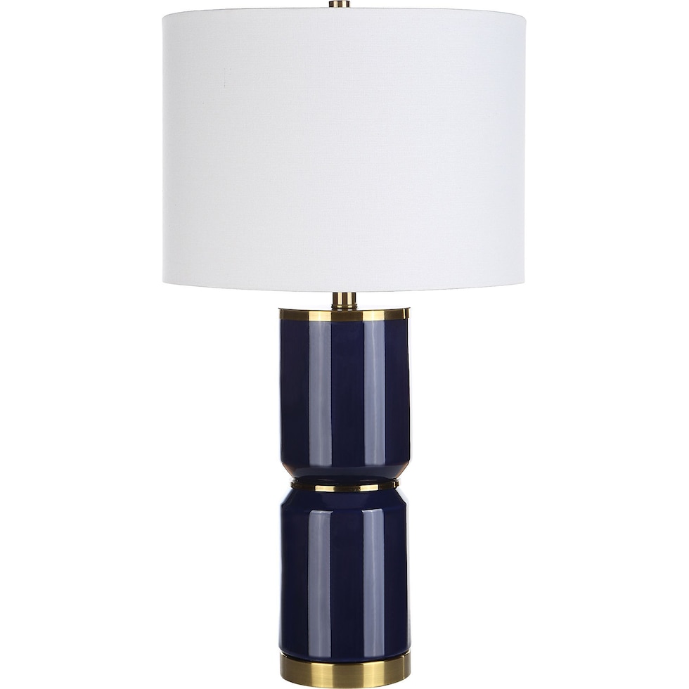develyn royal blue lamp   