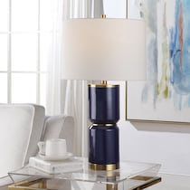 develyn royal blue lamp   