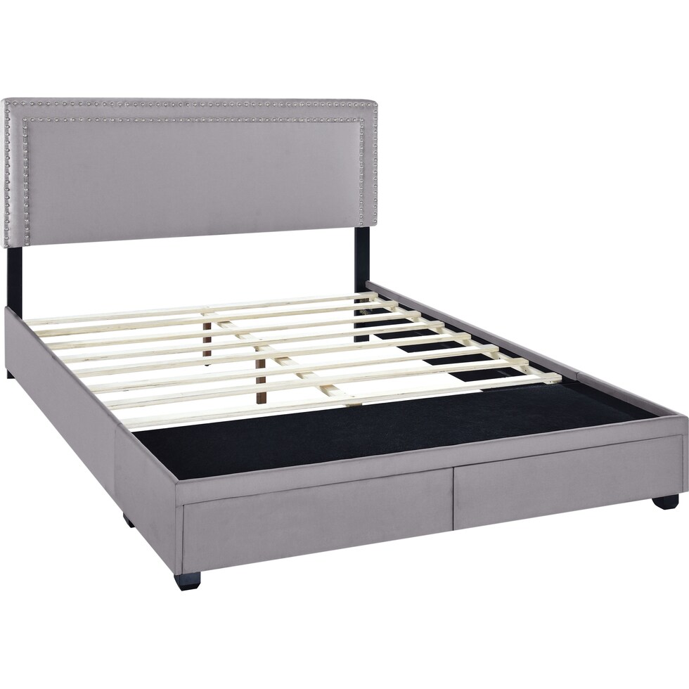 devereaux gray king bed   