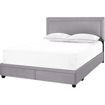 devereaux gray king bed   