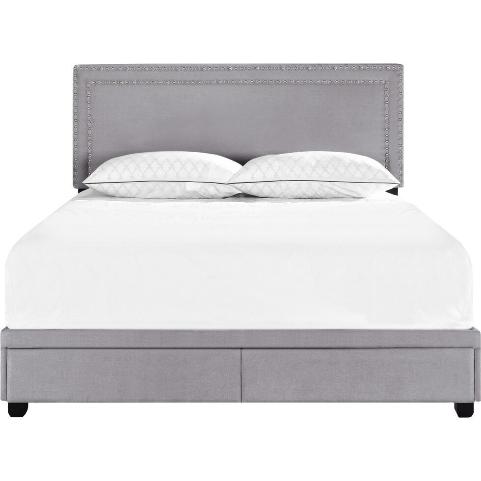 devereaux gray king bed   