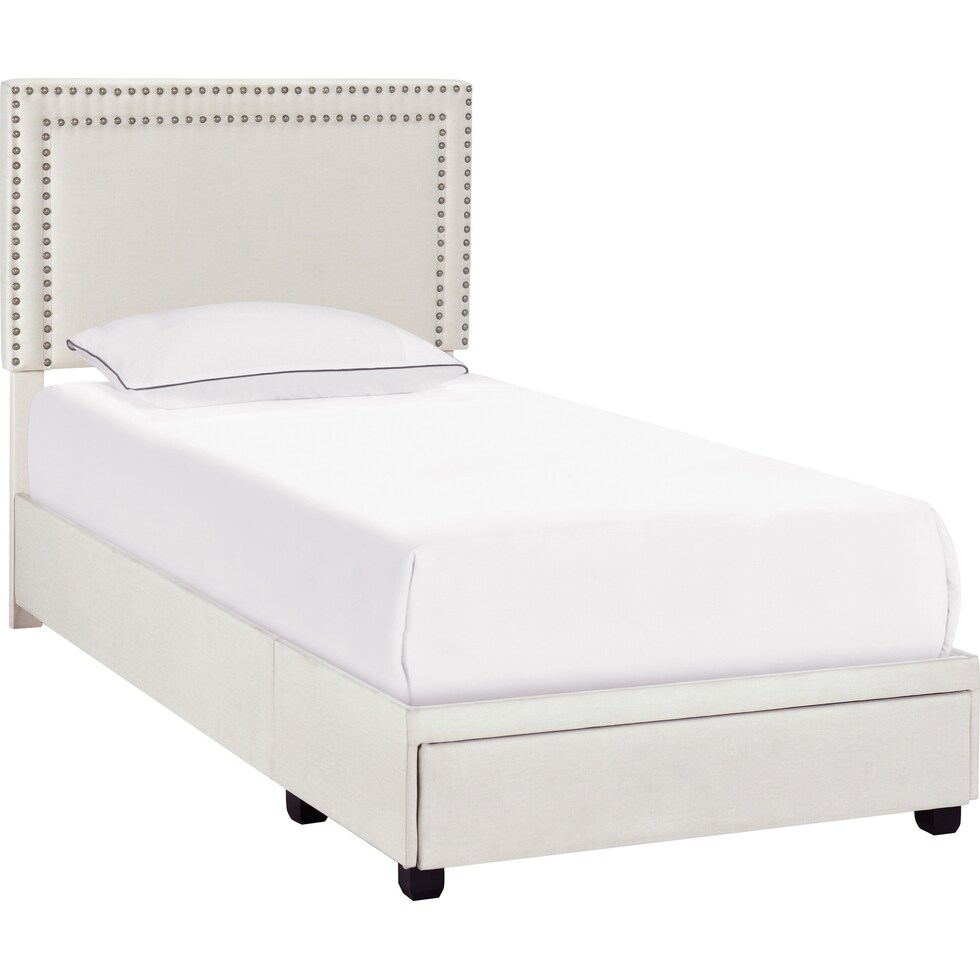 devereaux gray twin bed   