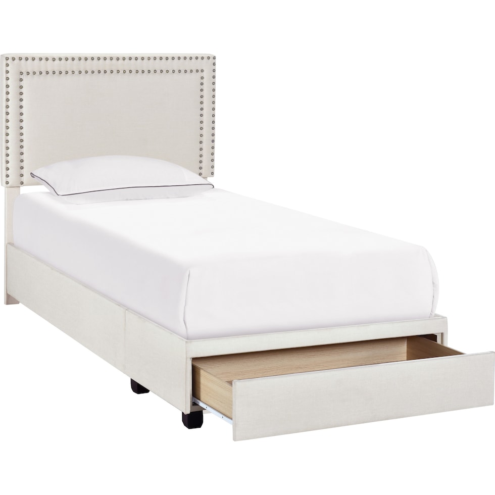 devereaux gray twin bed   