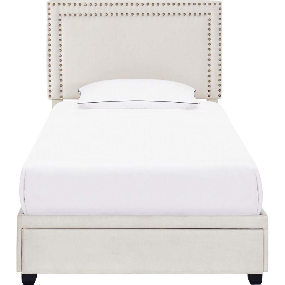 devereaux gray twin bed   