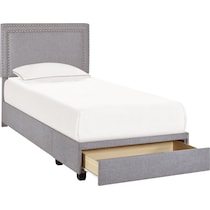 devereaux gray twin bed   