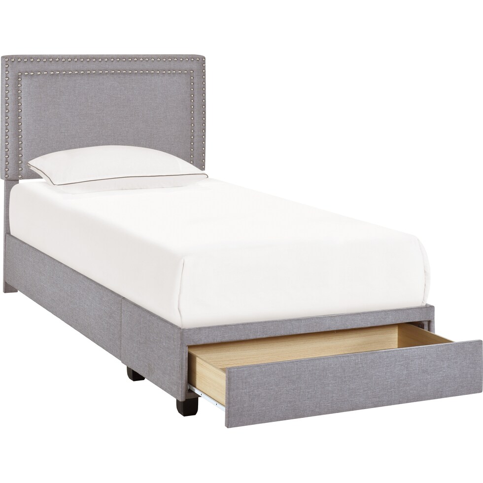 devereaux gray twin bed   