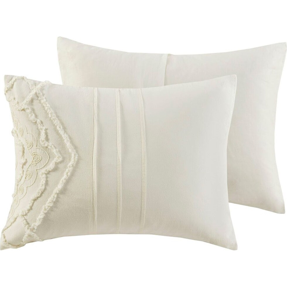 devereaux white full queen bedding set   