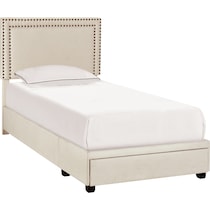 devereaux white twin bed   