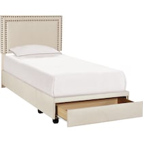 devereaux white twin bed   