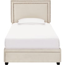 devereaux white twin bed   