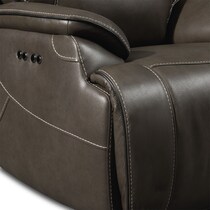 devon gray power recliner   