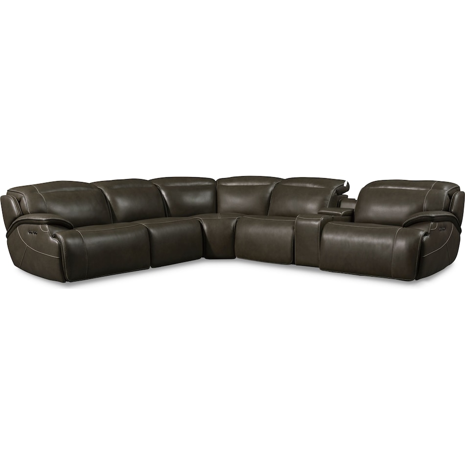 devon gray sectional   