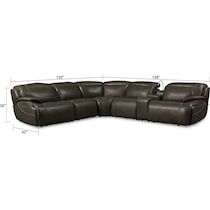 devon gray sectional   